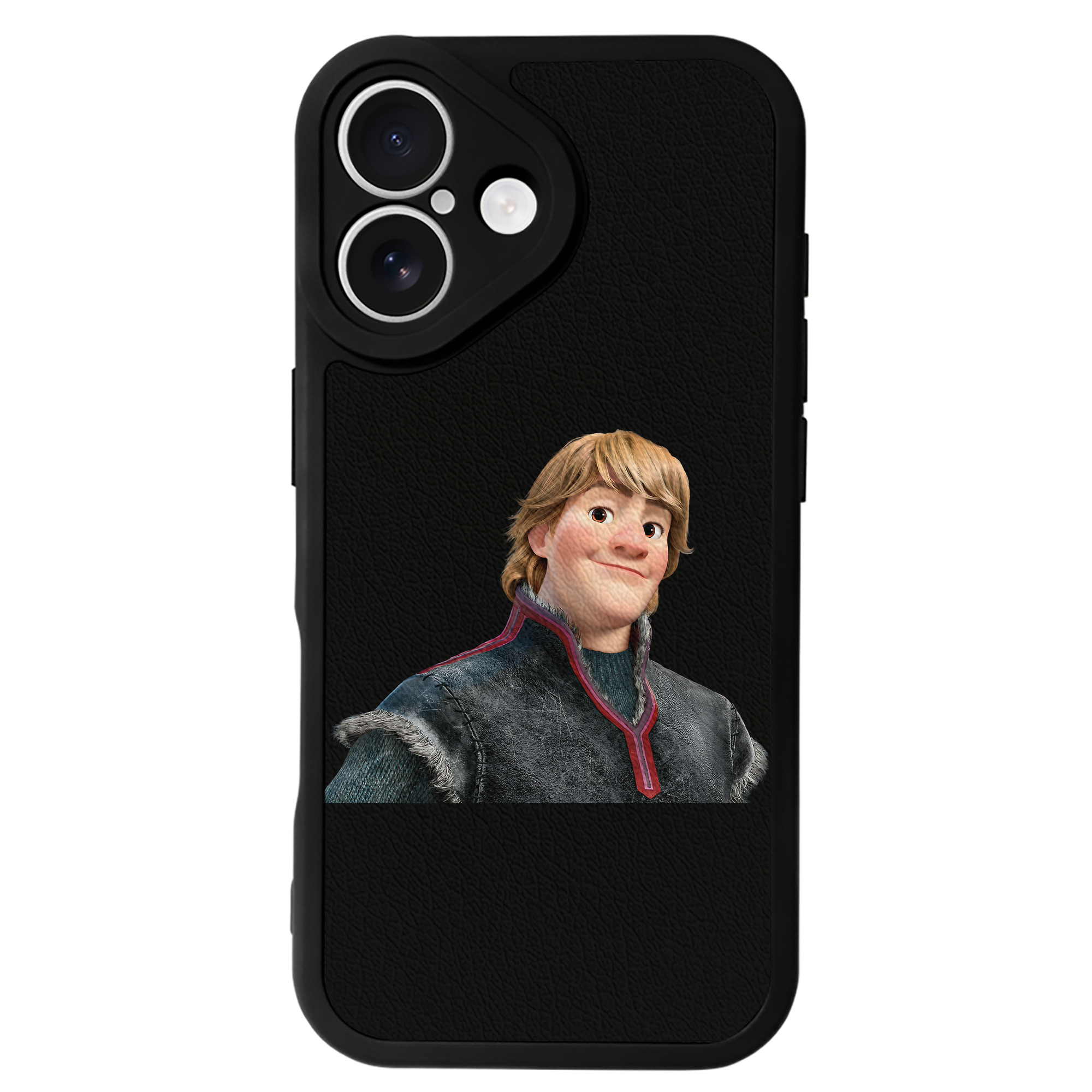 （画像用） アナと雪の女王 アンナ エルサ Frozen Anna Elsa 【iPhone 16シリーズ対応】シリコンスマホケース（レザー調） 材質：シリコン